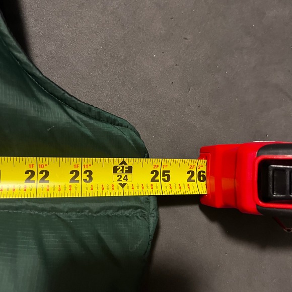 Eddie Bauer EBTEK Puffer Vest Mens Large Colorblock Black Green Goose Down Fill - Picture 7 of 8